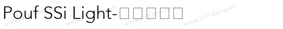 Pouf SSi Light字体转换